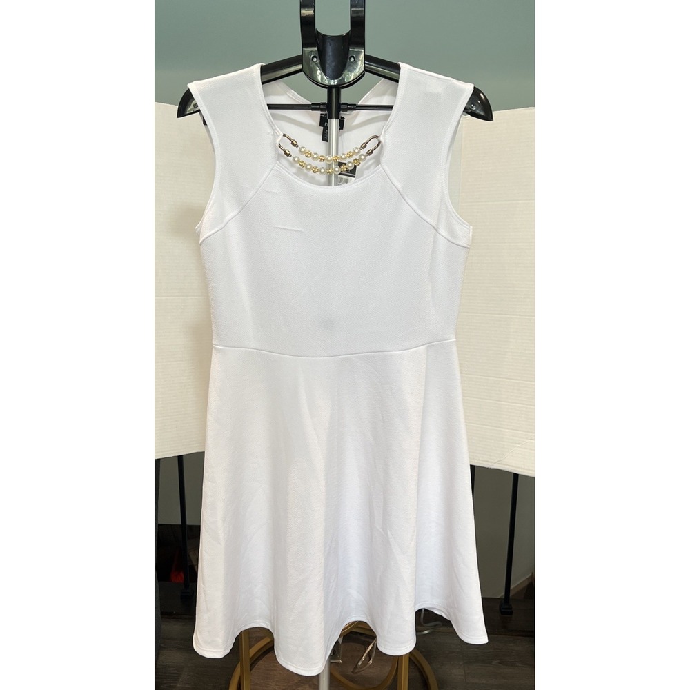 Rue 21 Women's White Sleeveless Dress Sz XL Graduation Kentucky Derby‎ Wedding